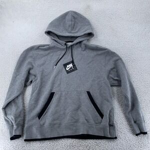 Nike‎ Air Jordan Hoodie Mens Medium Standard Fit Gray Jumpman Graphic Sweatshirt